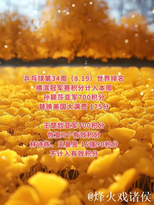 终排名出炉:孙颖莎王楚钦无敌?国乒最大赢家竟是她 终排名出炉:孙颖莎王楚钦无敌?国乒最大赢家竟是她